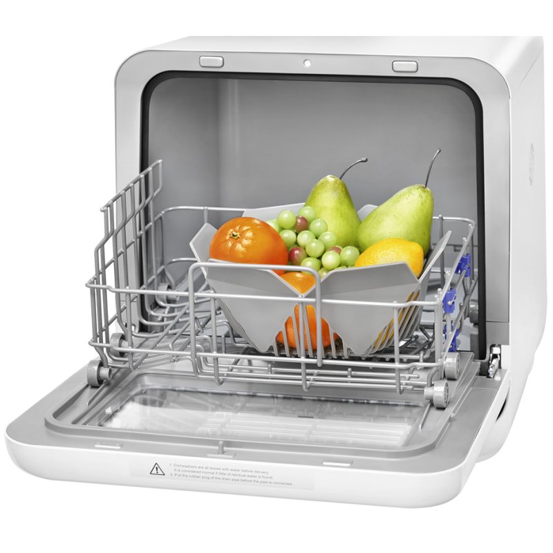 BOMANN mini-vaatwasser TSG 5704, wit, 6 programma's, LED-display